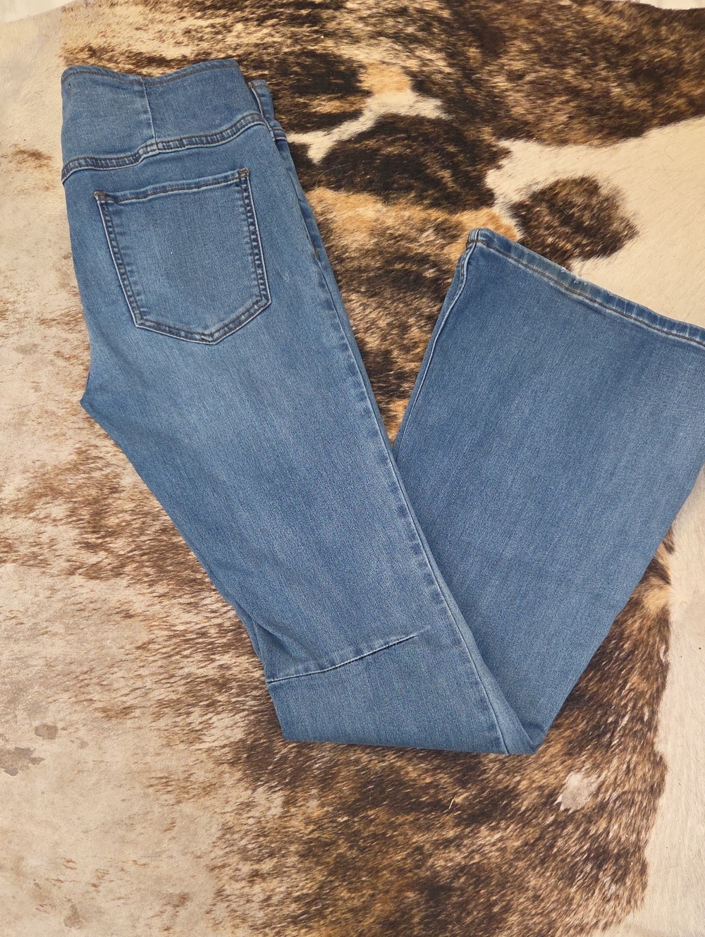 Free People Light Blue Flare Jeans